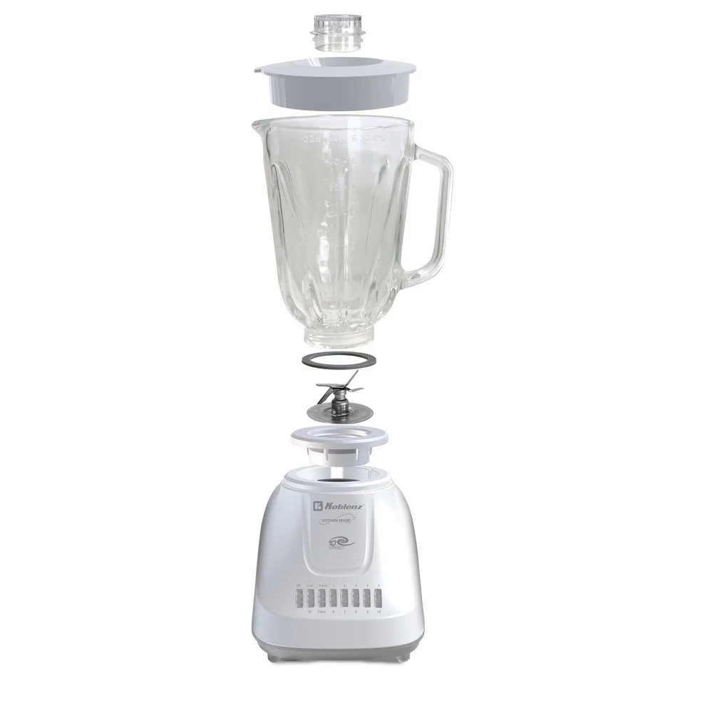 LKM-5910 VB 1.5-Liter Kitchen Magic Collection 10 Speed and 2 Pulses Glass Jar Blender
