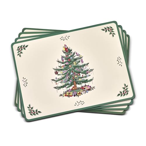 Spode Christmas Tree Collection Placemats & Coasters Set - (15.7