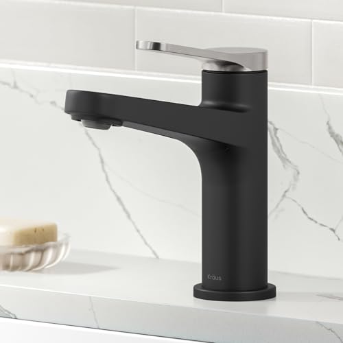 KRAUS Indy Single Handle One Hole Bathroom Sink Faucet in Chrome, KBF-1411CH