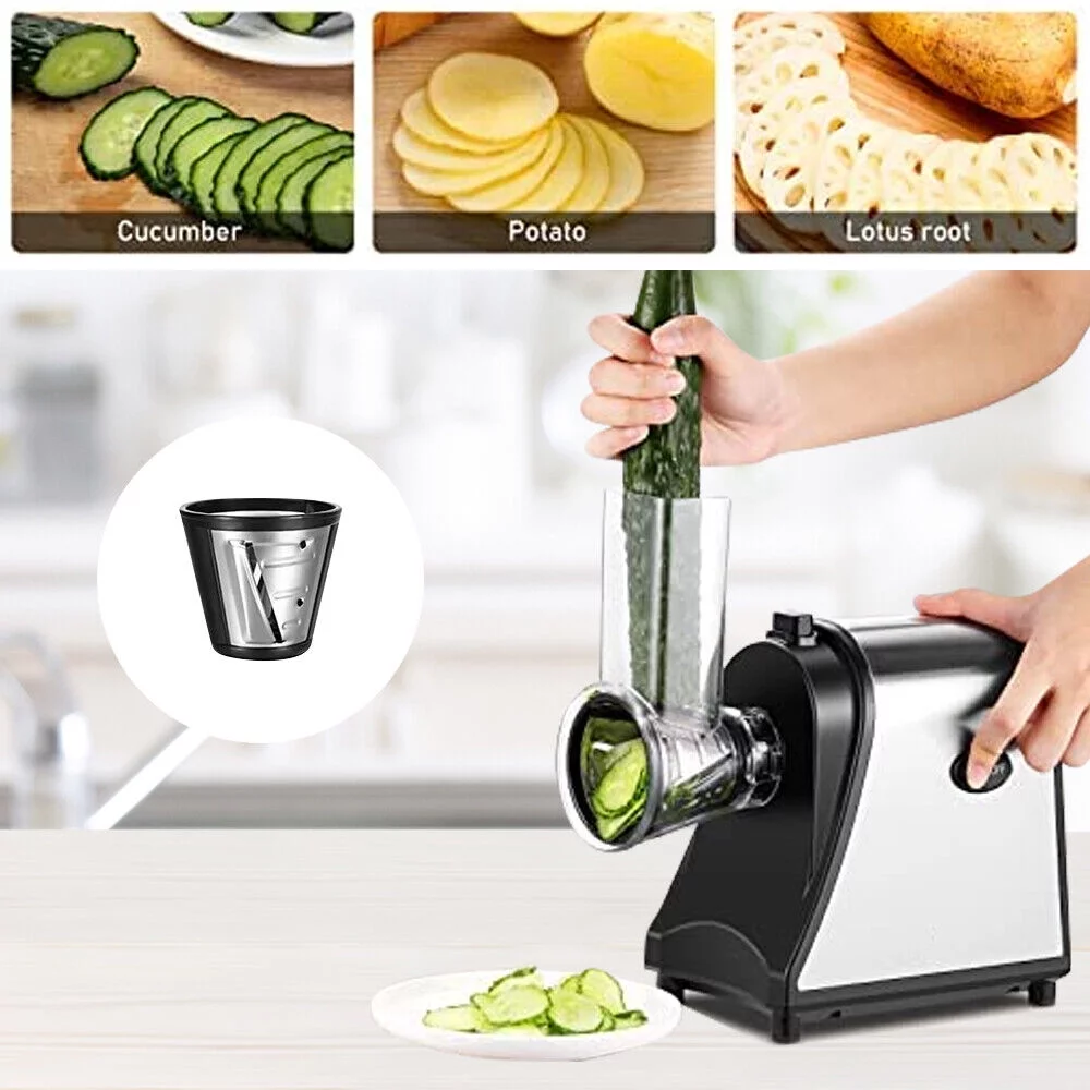 Jahy2Tech  Electric Cheese Grater, Salad Maker Electric Slicer Shredder, Graters, Chopper