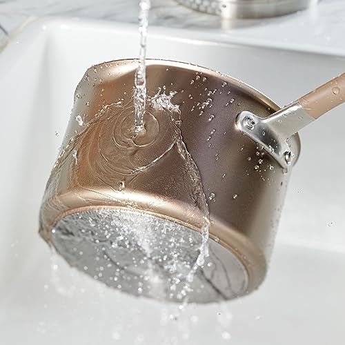 Circulon Premier Professional Hard Anodized Nonstick Cookware Induction Pots and Pans Set, 12 Piece, Bronze