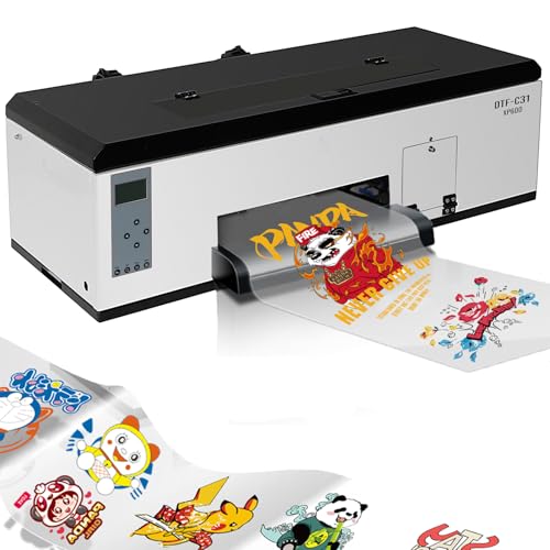DTF Printer Machine - with XP600 Printhead, Faster Speed Higher Resolution 5760 * 1440dpi, T Shirt Printer DTF Transfer Machine with Roll Feeder, White Ink Mixing System (L8050)