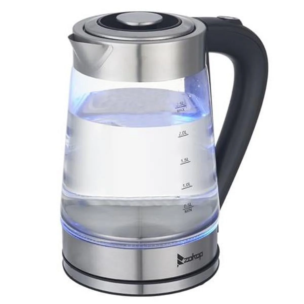 Electric Kettle,HD-250 110V 1500W 2.5L Electric Kettle with Blue Glass