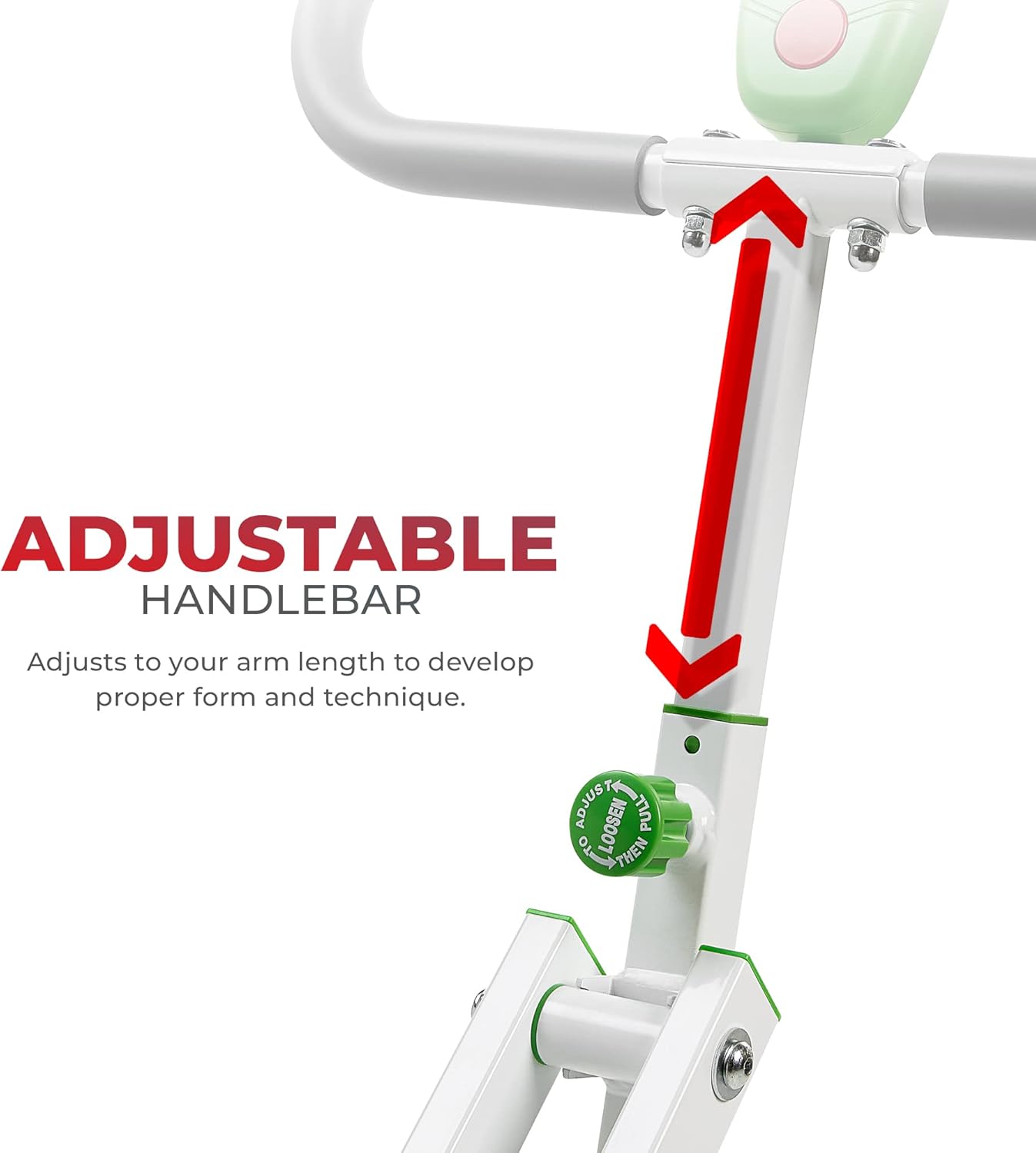 Sunny Health & Fitness Upright Row-N-Ride® Exerciser in Green - NO. 077G