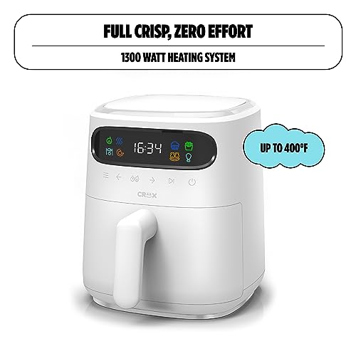 CRUX x Marshmello 8.0 QT Digital Air Fryer with TurboCrisp Technology, Touch Screen Temperature Control, Timer and Auto Shut-off, Fully Programmable, Silicone Liner Included, Lavender