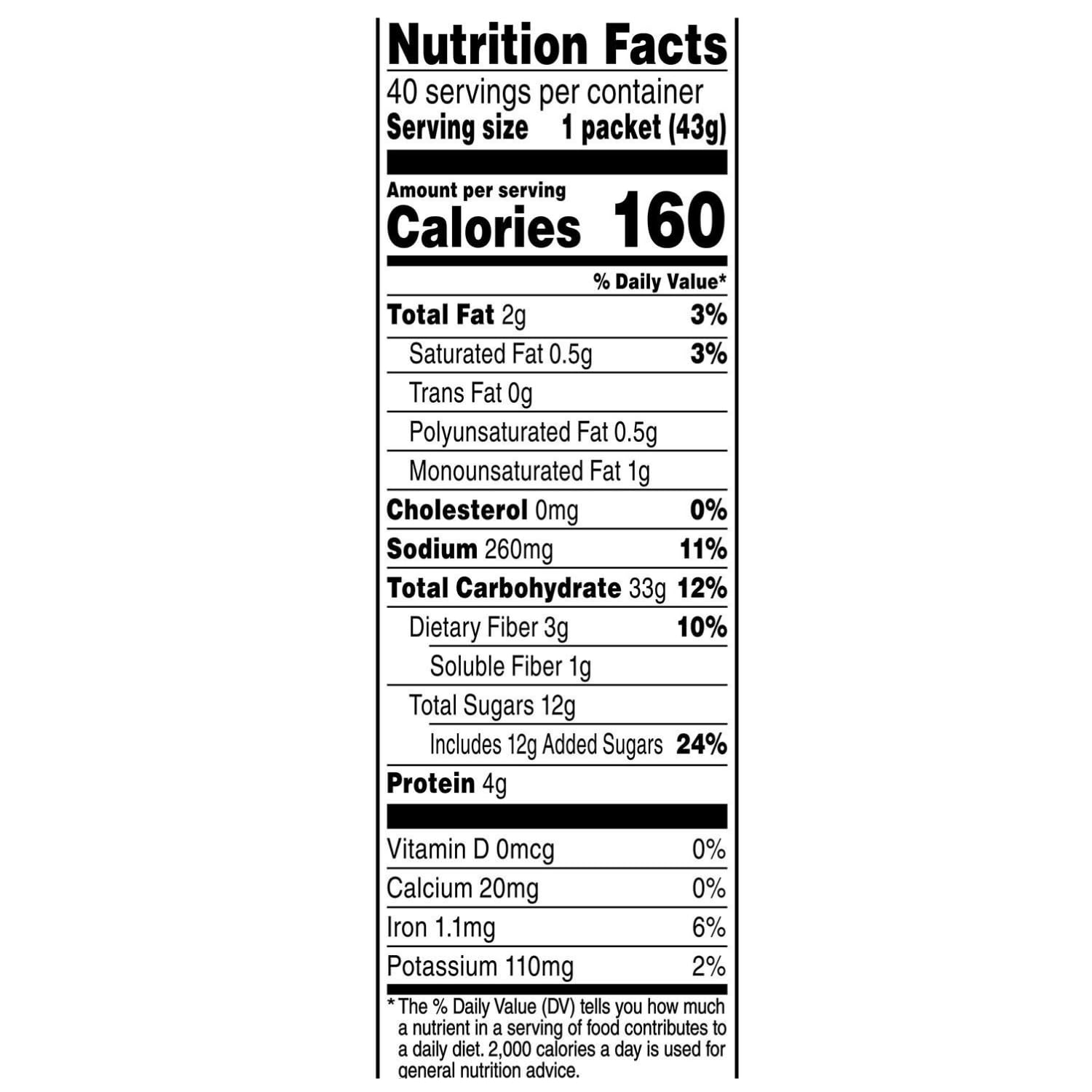 Quaker Instant Oatmeal, Maple & Brown Sugar, Individual Packets, 1.51 Ounce (Pack of 40)