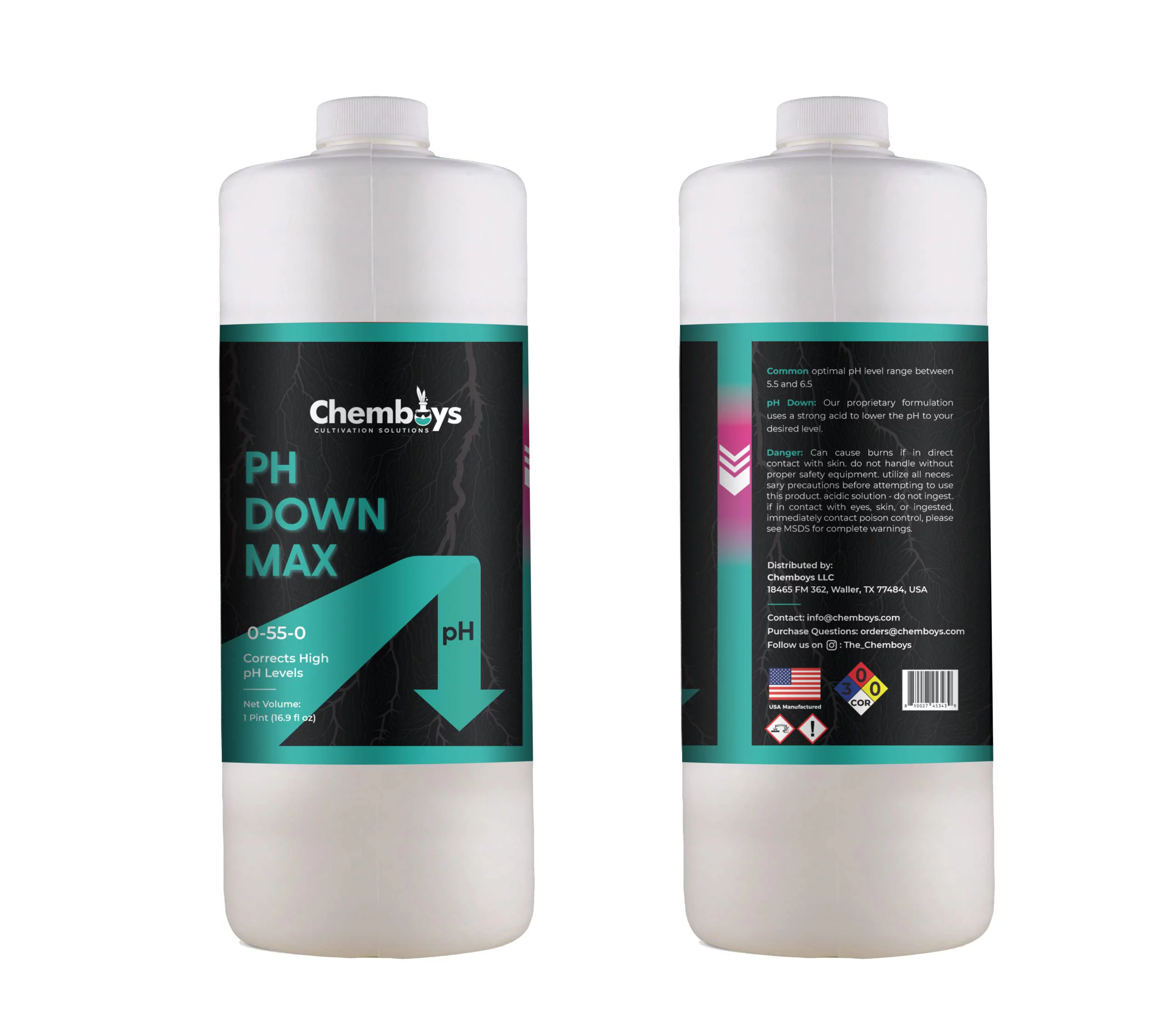 Chemboys pH Down MAX | Ultra Strength | (Quart)