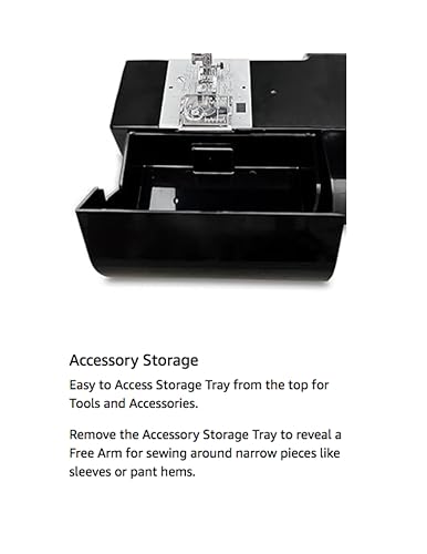 Janome HD-5000 Black Edition Heavy-Duty Sewing Machine with Aluminum Body, 18 Stitches, Free Arm, and Built-In Needle Threader