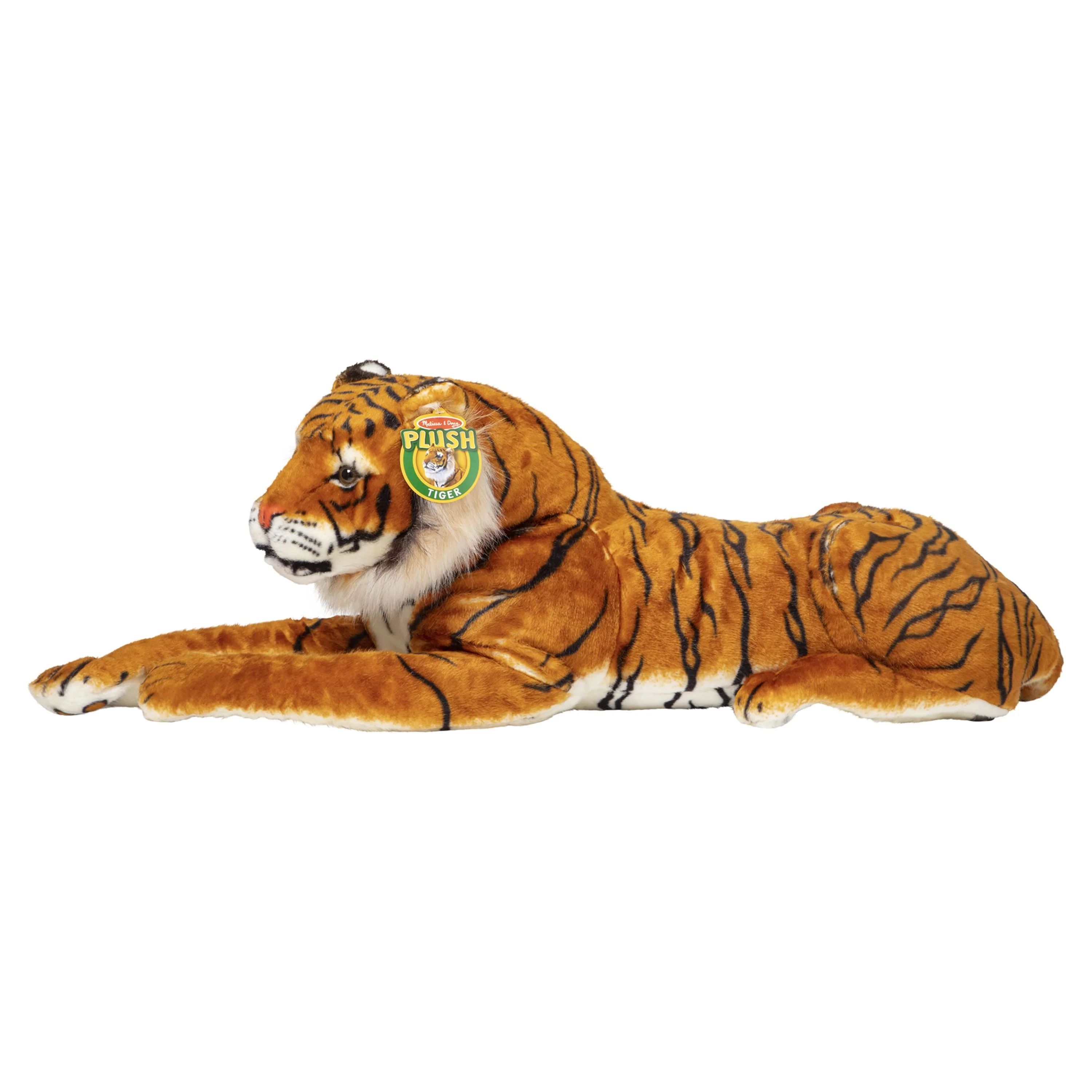Melissa & Doug Giant Tiger - Lifelike Stuffed Animal, Over 5 Feet Long (Includes Tail)