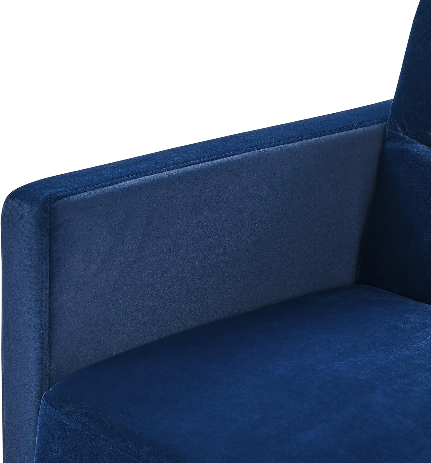 3-in-1 Multi-Functional Convertible Sofa Bed, Comfy Upholstered Sleeper Loveseat Futon Couch Pull, Chaise Lounge with Adjustable Backrest Sofabed, Blue 54.5