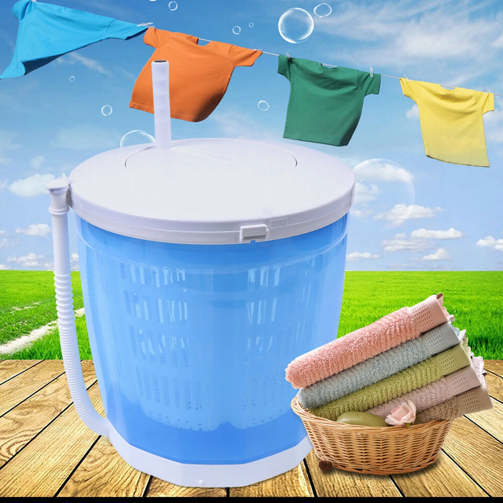 Portable Machine Hand-operated Mini Compact Traveling Outdoor Spin Dryer