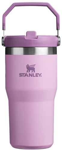 Stanley IceFlow Flip Straw Tumbler with Handle 30 oz | Twist On Lid and Flip Up Straw | Leak Resistant Water Bottle | Insulated Stainless Steel |BPA-Free | Lilac