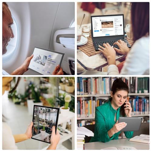 Android Tablet with Keyboard,10 inch Android 14 Tablets, 12GB RAM 128GB ROM, 1TB Expand, 8000mAh, 2.4G/5G WiFi, Bluetooth, GMS Certified, with Case, Mouse, Stylus Tablet PC (Black)