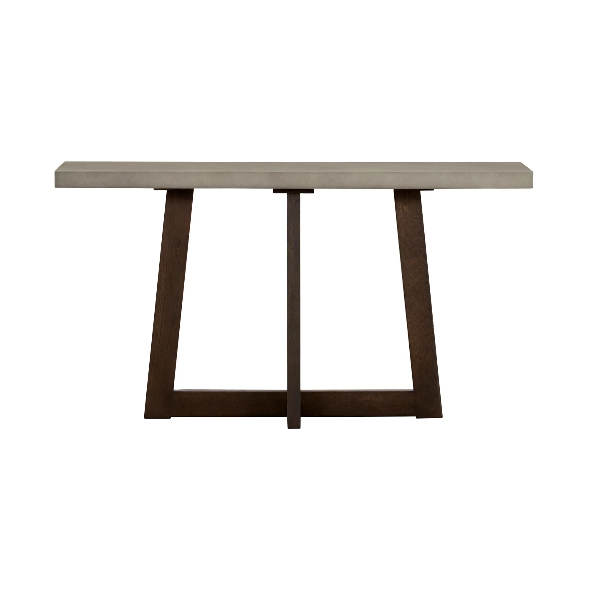 Ergode Elodie Gray Concrete and Dark Gray Oak Rectangle Console Table