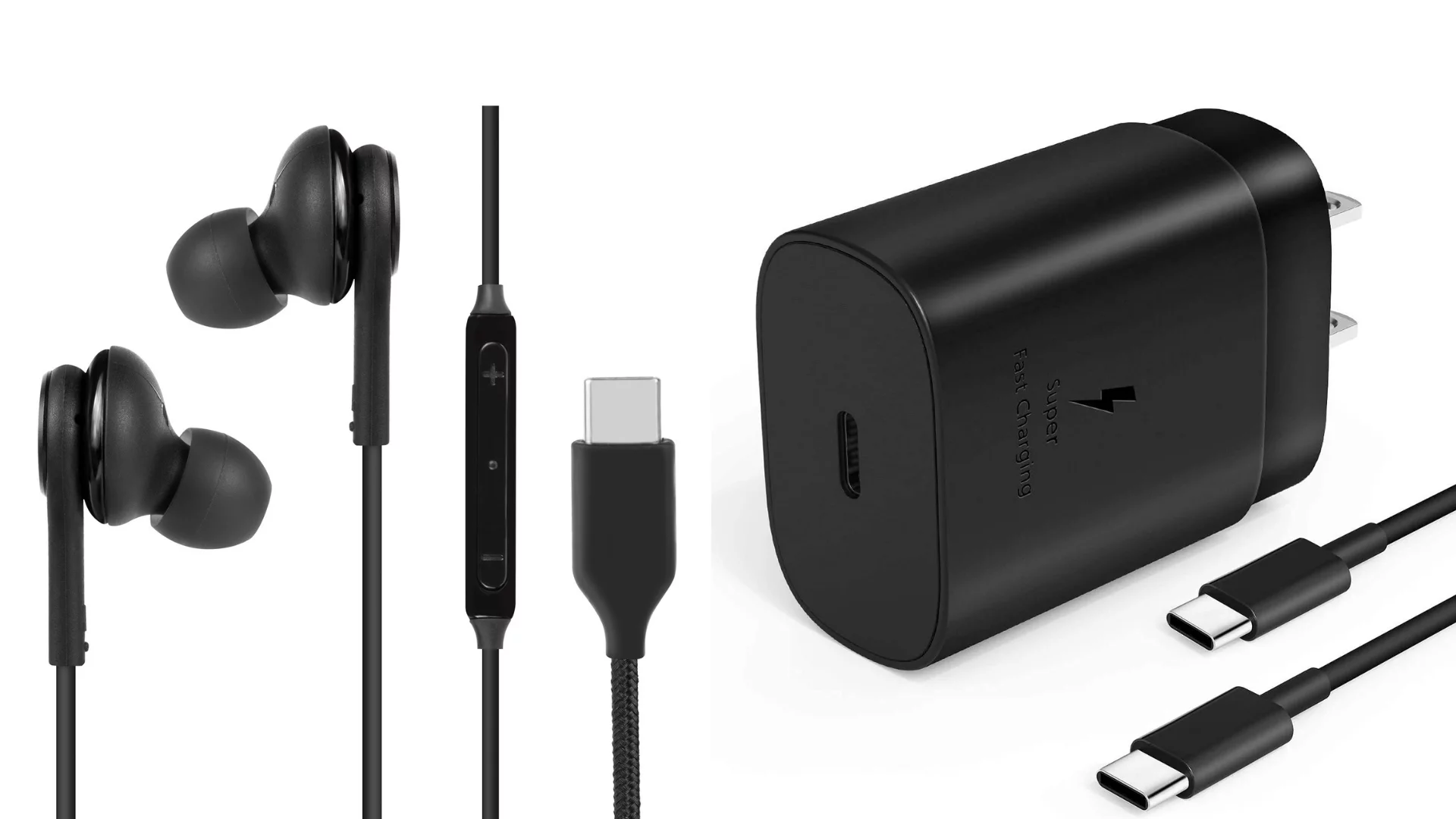 Fast Adaptive Wall Adapter 25W Type C UL Certified Charger for Fairphone 4 with 4FT (1.2M) UrbanX USB C PD Charging and Data Transfer Cable and USB Type C Headphones ? 3 Items