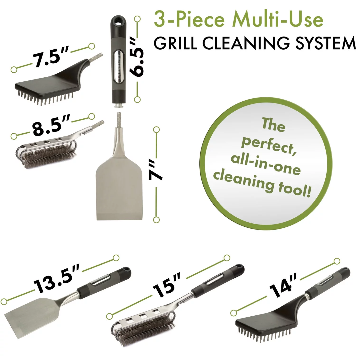 Cuisinart 3-Piece Multi-Use Grill Cleaning System