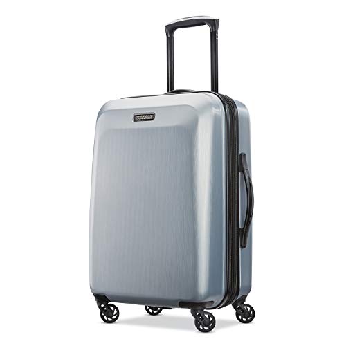 American Tourister Moonlight Hardside Expandable Luggage with Spinner Wheels, Blue Terazzo, 2-Piece Set (20/28)
