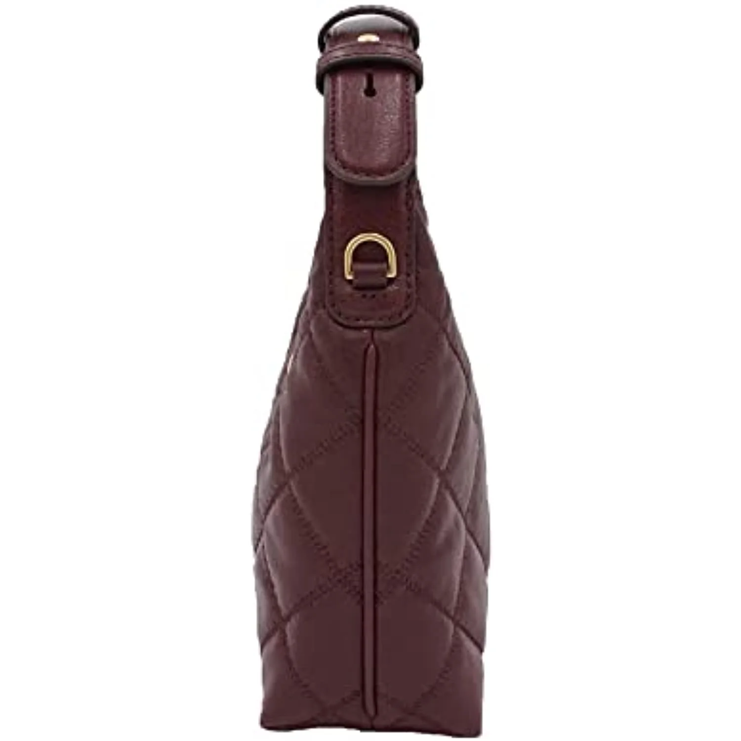 Tory Burch Women's Willa Quilted Leather Mini Hobo Bag (Claret)