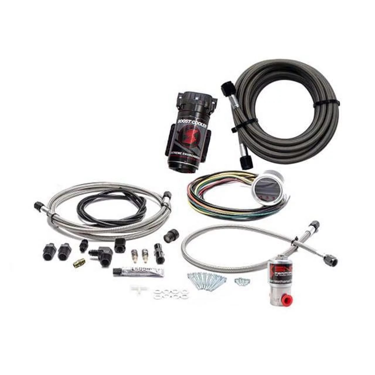 Snow Performance 2.5 Boost Cooler Water Methanol Injection Kit (SS Brded Line/4AN Fittings) w/o Tank - SNO-211-BRD-T