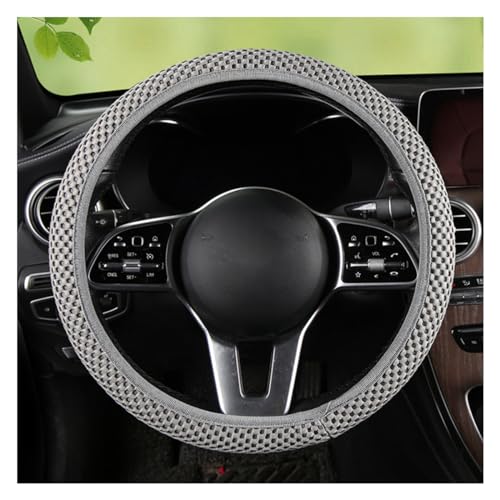 Stretch Elastic Steering Wheel Cover, All-Season Comfort, Warm in Winter & Cool in Summer, Universal 15 Inch Microfiber Breathable Ice Silk, Anti-Slip, Odorless, Easy Carry, Fit Car, SUV