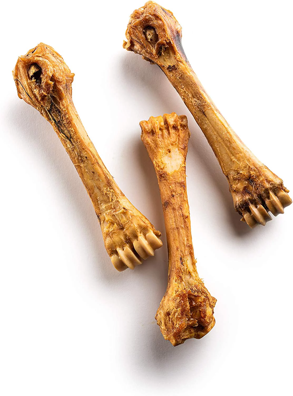 Jack&Pup Premium Grade Roasted Meaty Beef Shin Bone Dog Treats (3 Pack) – 8” Long Lasting All Natural Gourmet & Healthy Dog Bone Treat Chews – Savory Smoked Beef Flavor