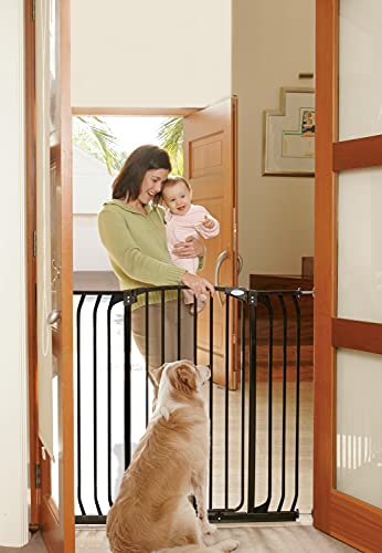 Dreambaby Chelsea Extra-Tall Auto-Close Security Baby Safety Gate-Black-with Extensions, Black, 28 - 42.5