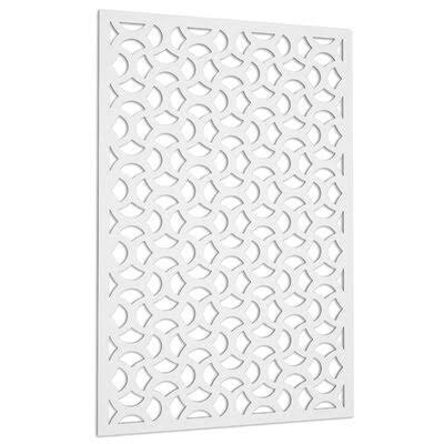 4 ft. H x 2.5 ft. W Casablanca Vinyl Privacy Screen Acurio Latticeworks Finish: White