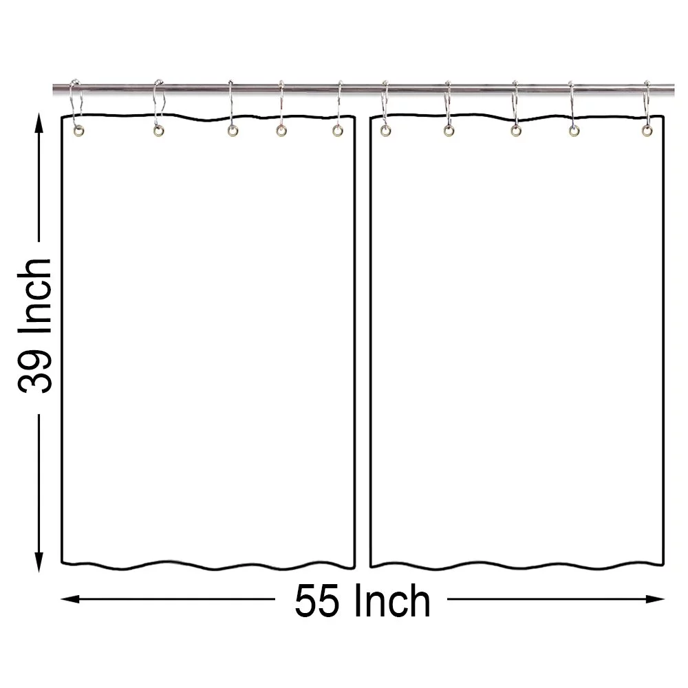 Mid Century Kitchen Curtains, 60S Mid Century Absctract Geometric Retro 1950S 1960S MCM Home Decor Window Curtain Panel, Retro Window Curtains, Modern Curtain Panels Sets with Hooks (42X45)