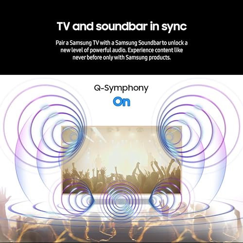 SAMSUNG HW-S50B/ZA 3.0ch All-in-One Soundbar w/Dolby 5.1, DTS Virtual:X, Q Symphony, Built in Center Speaker, Adaptive Sound Lite, Bluetooth Multi Connection, 2022 Black