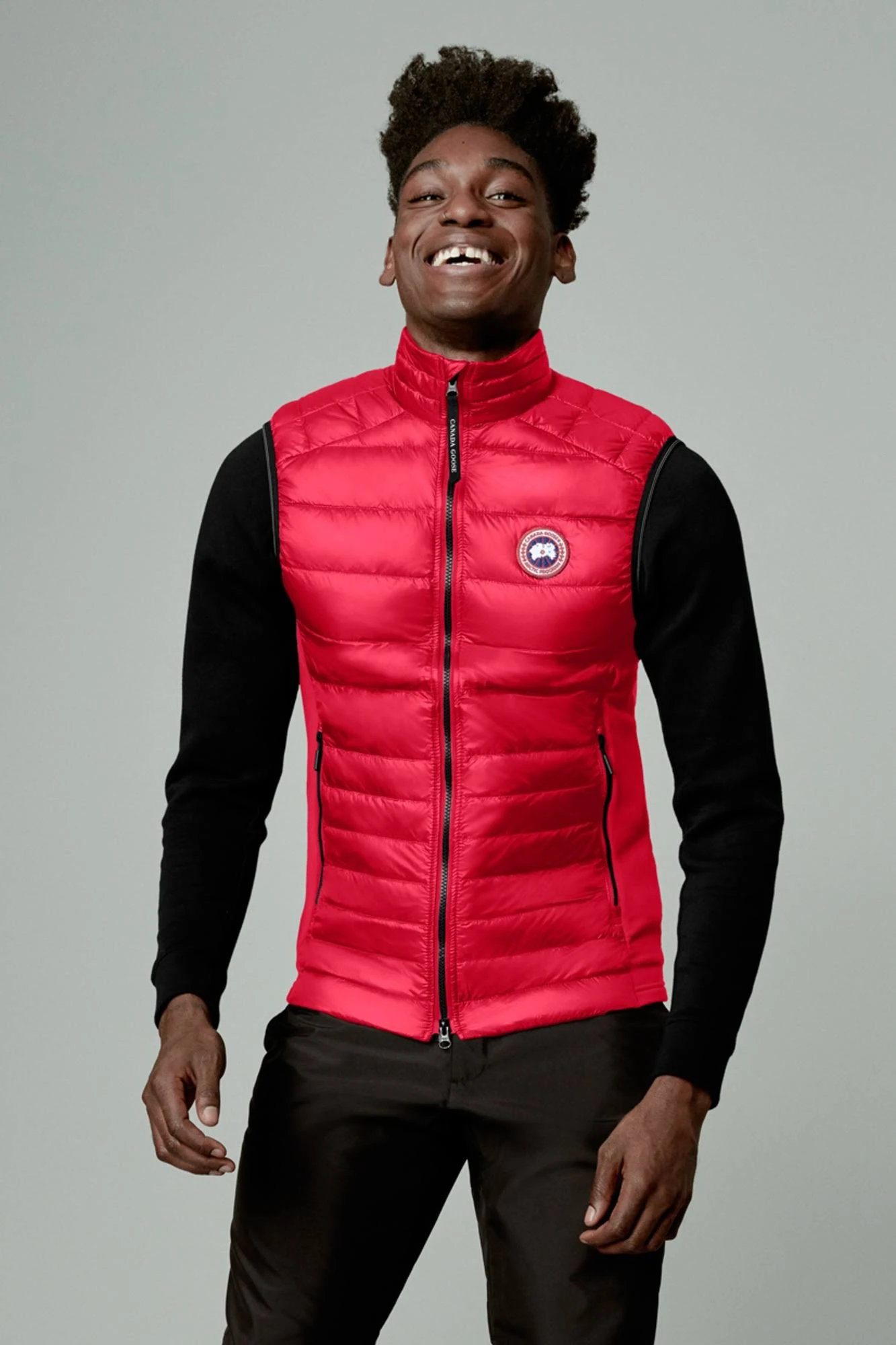 Canada Goose Men’s Hybridge Lite Tech Down Vest (Men, Red, XL)