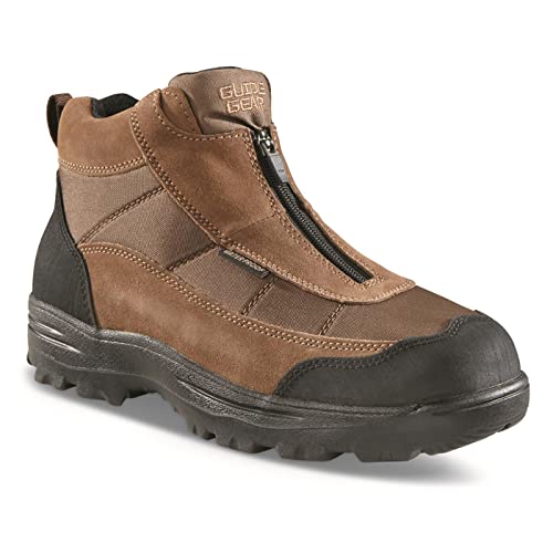 Guide Gear Men's Silvercliff II Mid Zip Hiking Boots Waterproof Outdoor Shoes