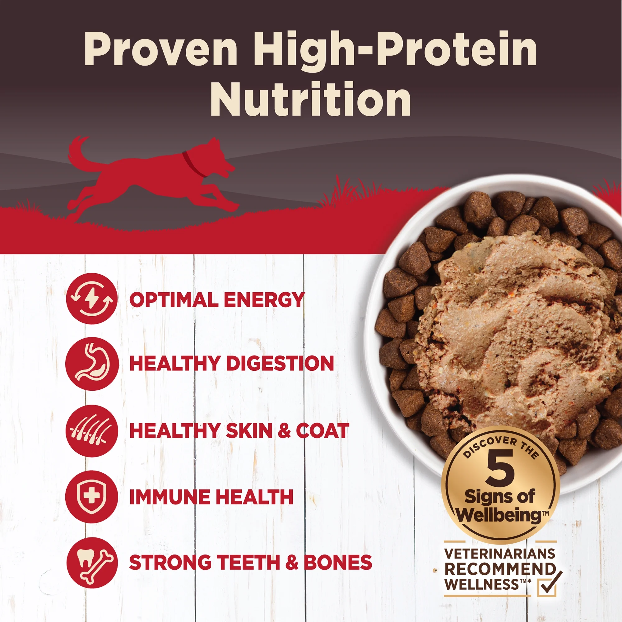 Wellness CORE Hearty Cuts Natural Wet Grain Free Canned Dog Food, Beef & Venison, 12.5-Ounce Can (Pack of 12)