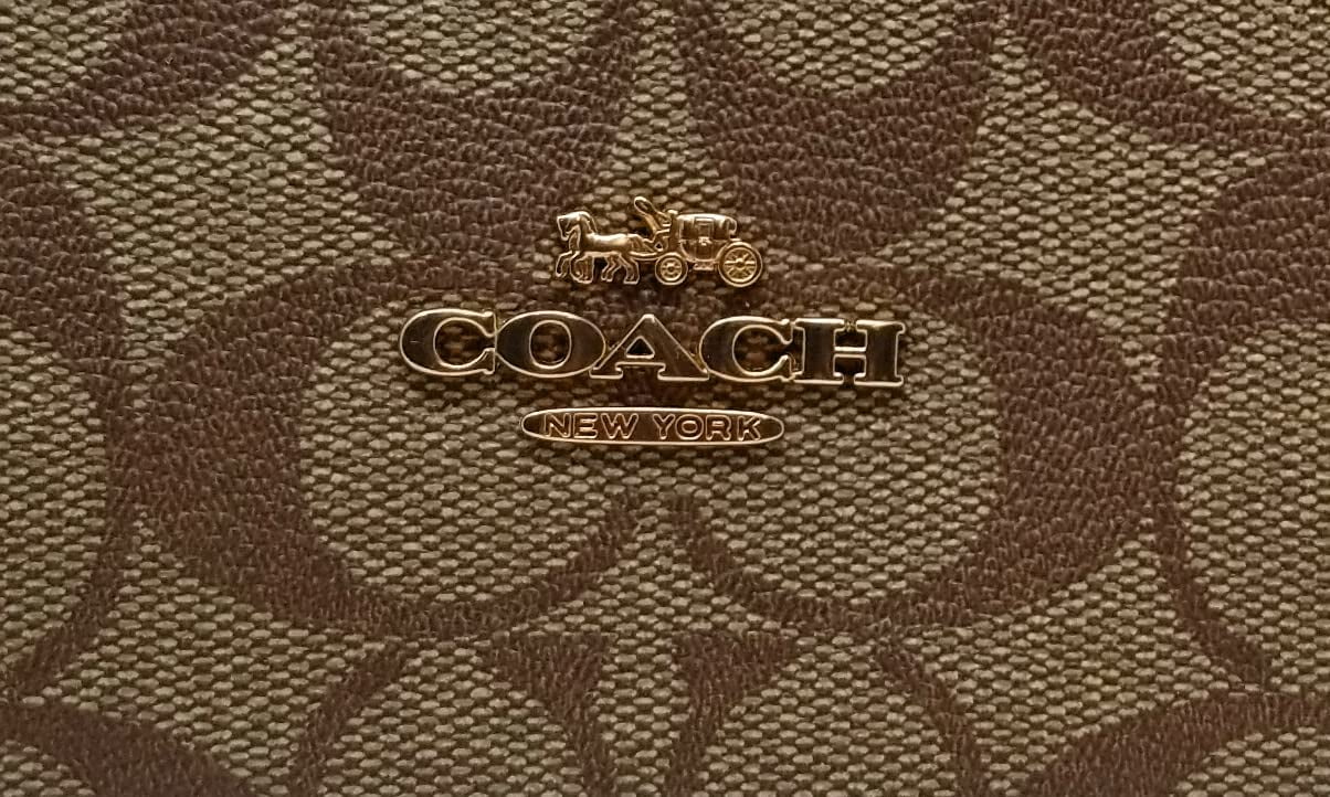 Coach Women's Katy Satchel in Signature Canvas (Khaki Multi)