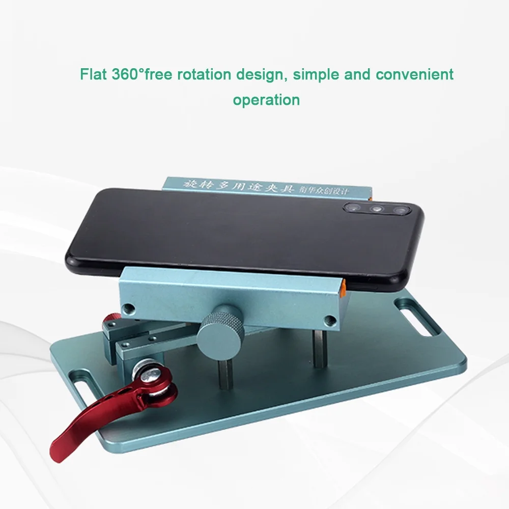 Aibecy Mobilephone Rear Glass Cover Removal Tool Set 360 Degree Rotating Fixture Back Cover Glass Demolishing Pen Smartphone Maintenance Repairing Tool Kit