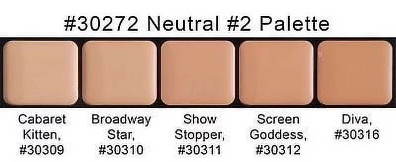 NEUTRAL #2 GLAMOUR Creme MAKEUP professional stage foundation TV film wedding
