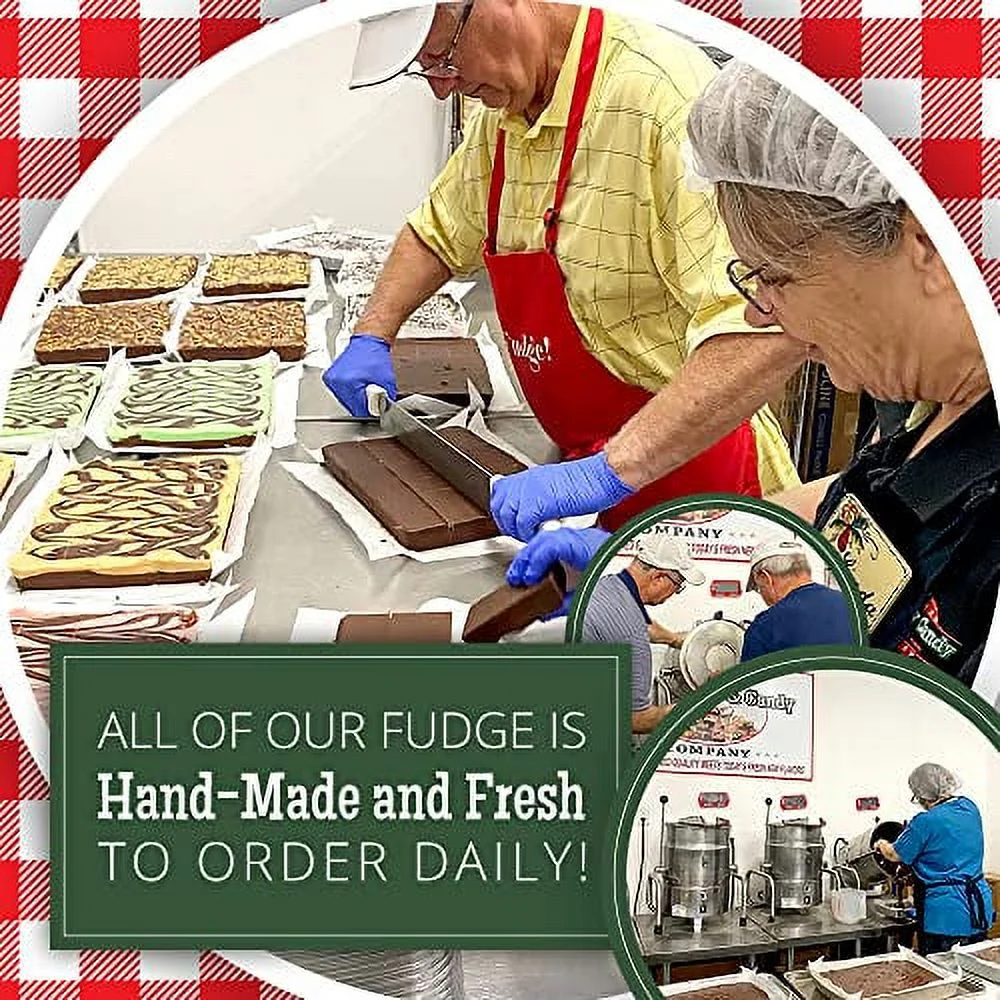 Valley Fudge, Dark Chocolate, Artisan Fudge, Real Butter, Gourmet Candy, One Pound Package