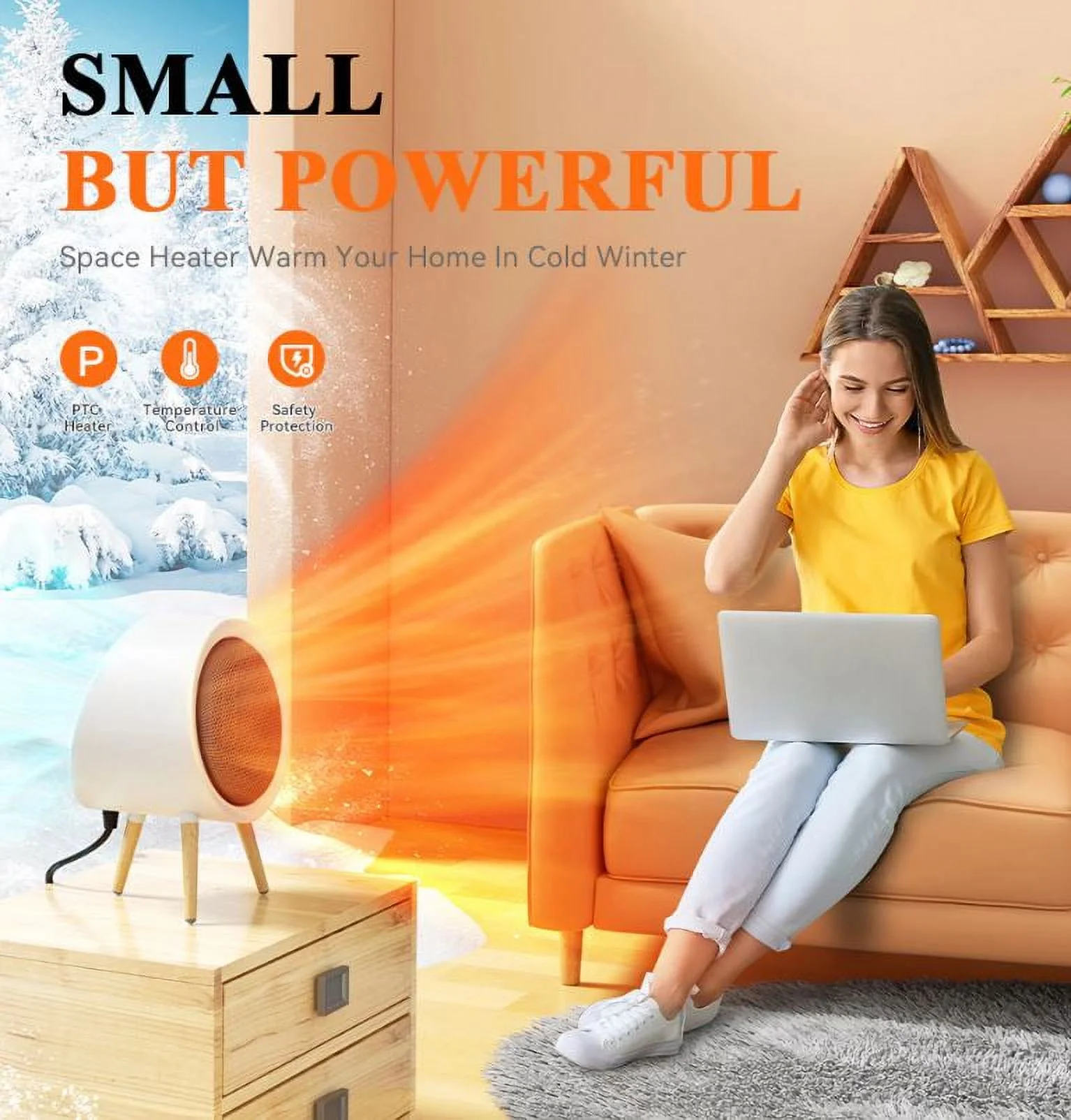 Heater For Home Electric Fan Heater Home Heaters Energy Saving Bedroom Heating For Office Space Heater Heater Portable USA