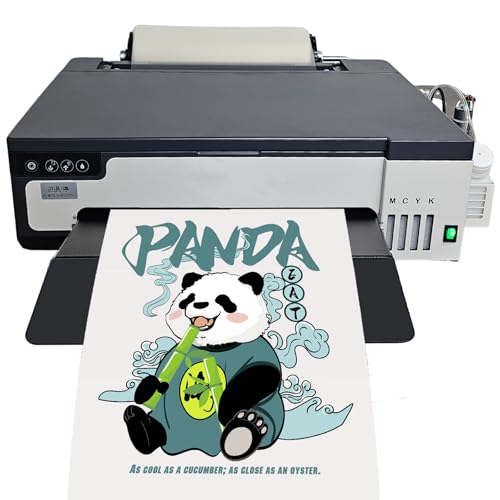 DTF Printer Machine - with XP600 Printhead, Faster Speed Higher Resolution 5760 * 1440dpi, T Shirt Printer DTF Transfer Machine with Roll Feeder, White Ink Mixing System (L8050)
