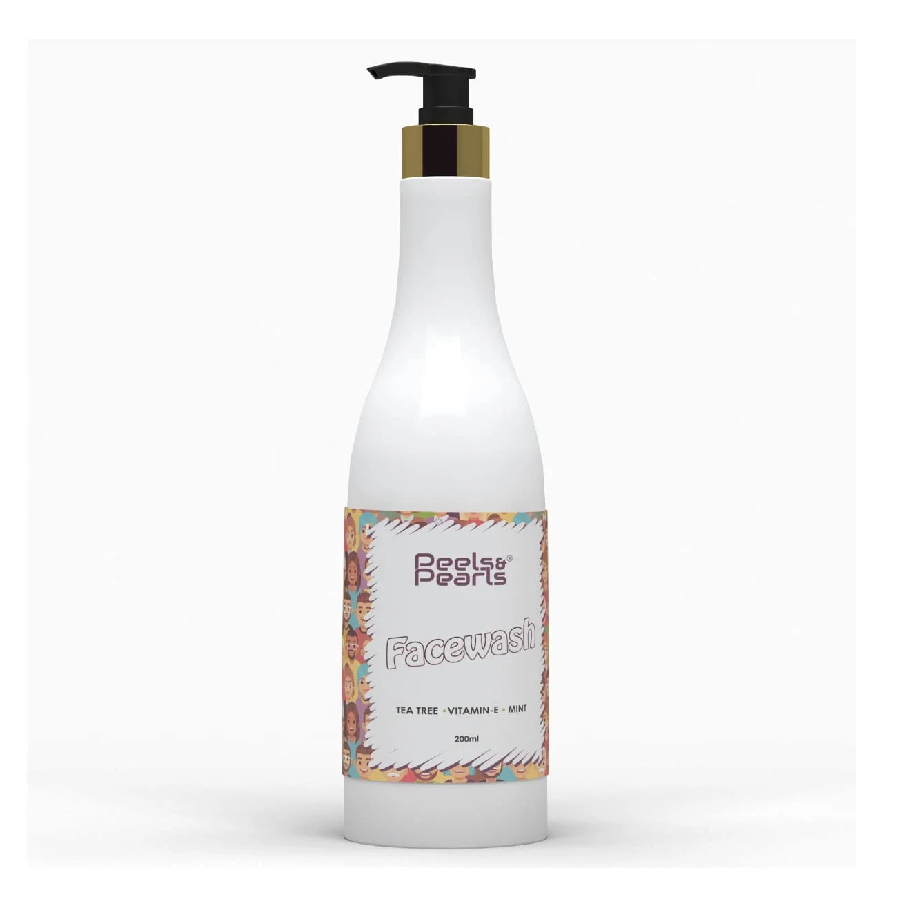 Peels & Pearls Organic Facewash | Daily Use Facewash For Men & Women | Natural Cleanser with Aloe Vera and Tea Tree Oil | Sulphate & Paraben-Free -200ml