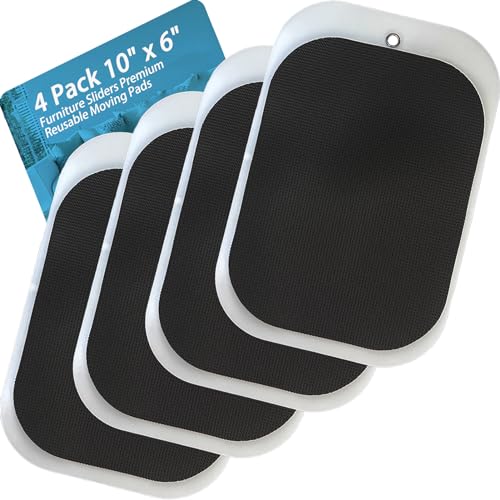 4 Pack Large Furniture Movers Sliders for Carpet, 10