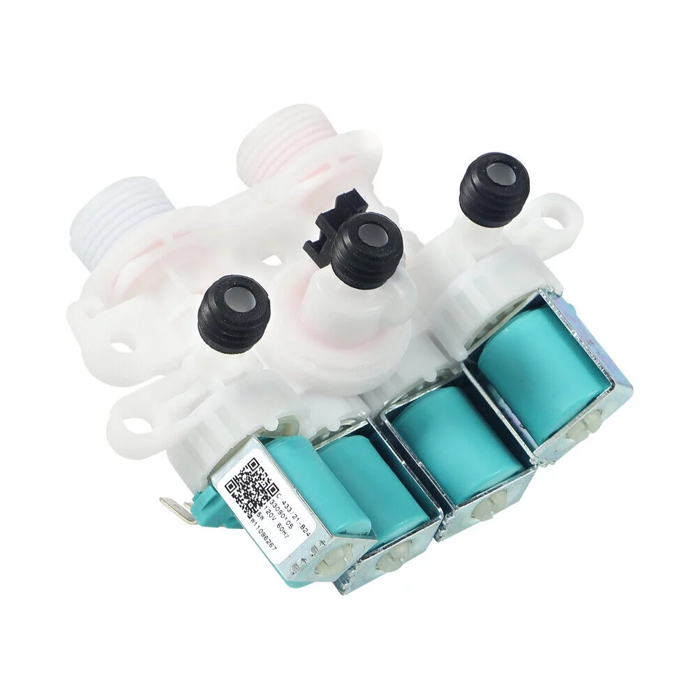 KingFurt W11165546 Washing Machine Inlet Valve, Plastic, For Maytag Whirlpool KitchenAid, Multi-Color, 1-Pack