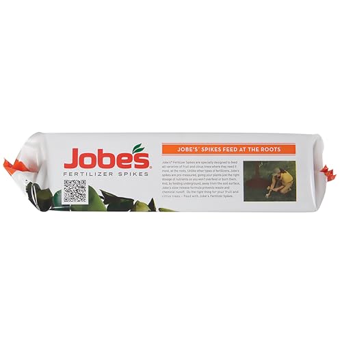 Jobe’s Garden Fertilizer Spikes, Easy Plant Care Slow Release Fertilizer for Fruit and Citrus Plants and Trees, 15 Count