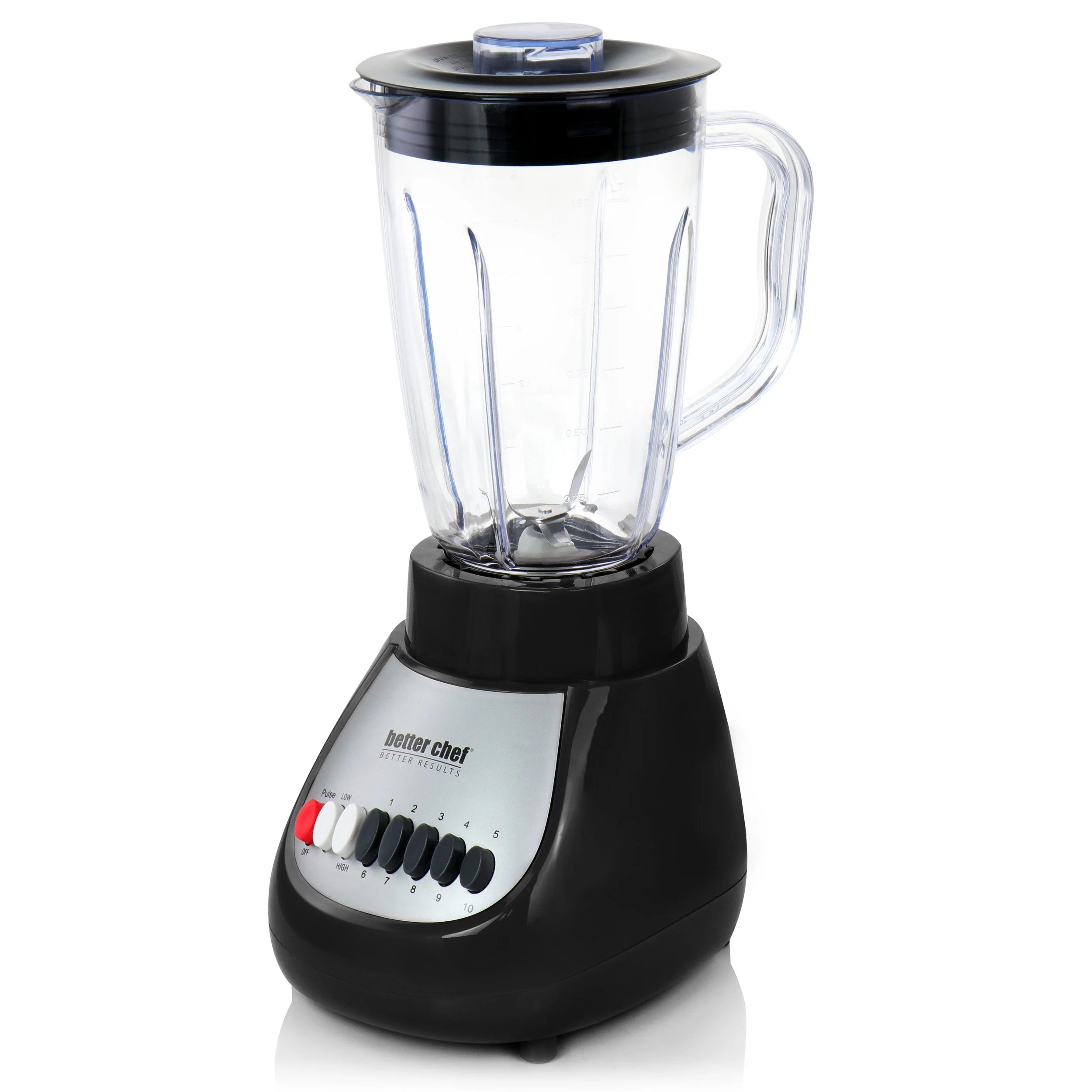 Better Chef 10 Speed 350W Plastic Jar Blender in Black