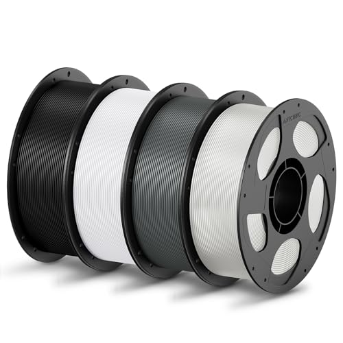 ANYCUBIC PLA Filament 1.75mm Bundle, 3D Printing PLA Filament 1.75mm Dimensional Accuracy +/- 0.02mm, 1KG Spool (2.2 lbs), 2KG Grey+Grey