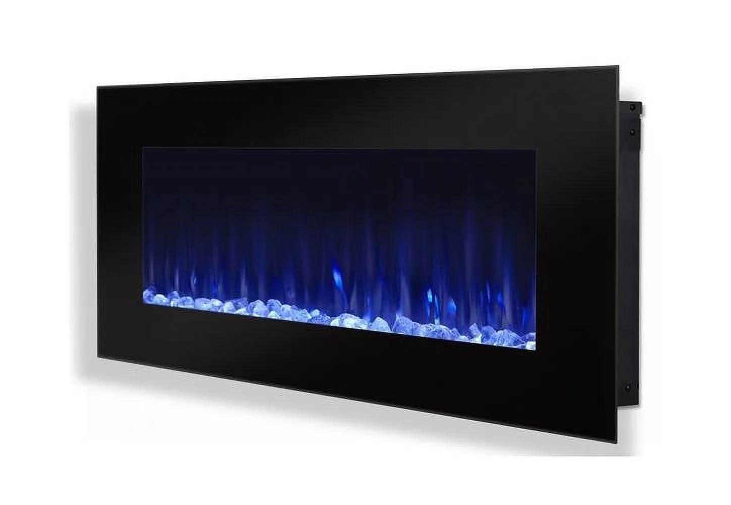 Real Flame DiNatale Wall Mounted Electric Fireplace in Black