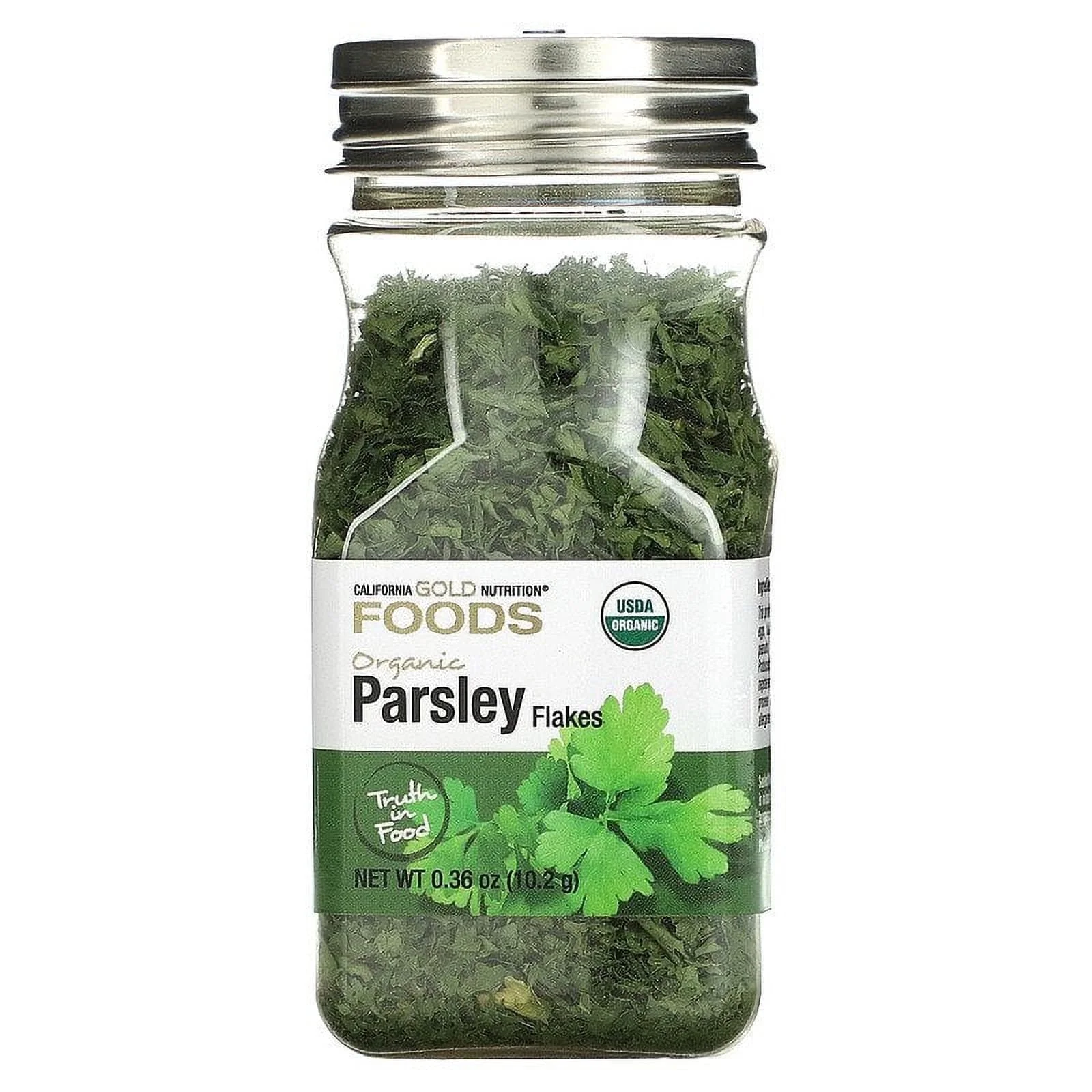 California Gold Nutrition, FOODS - Organic Parsley, 0.36 oz Pack of 3