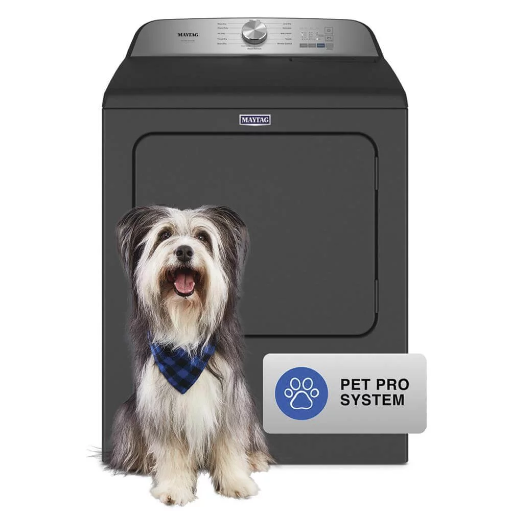Maytag MED6500MBK 7.0 Cu. Ft. Volcano Black Pet-Pro Front-Load Electric Dryer