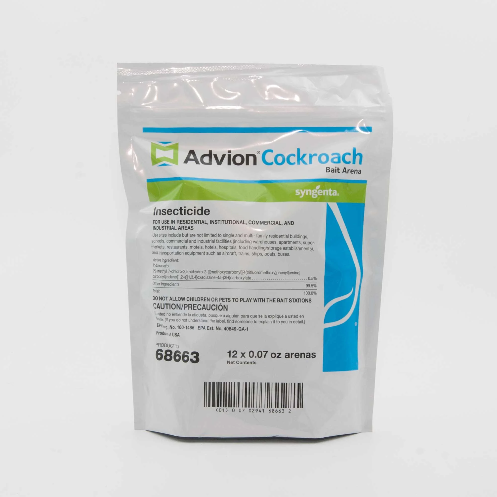Syngenta Advion Cockroach Bait Arenas Kills Roaches, 1 Bag, 12 Bait Stations