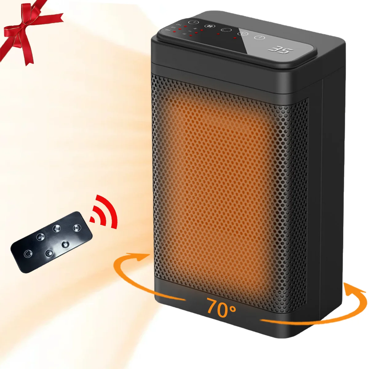 Space Heater for inside,1500W Portable Electric Heaters Indoor with Thermostat,Timer and Remote controls , Heater for Room,for Home ,Gifts