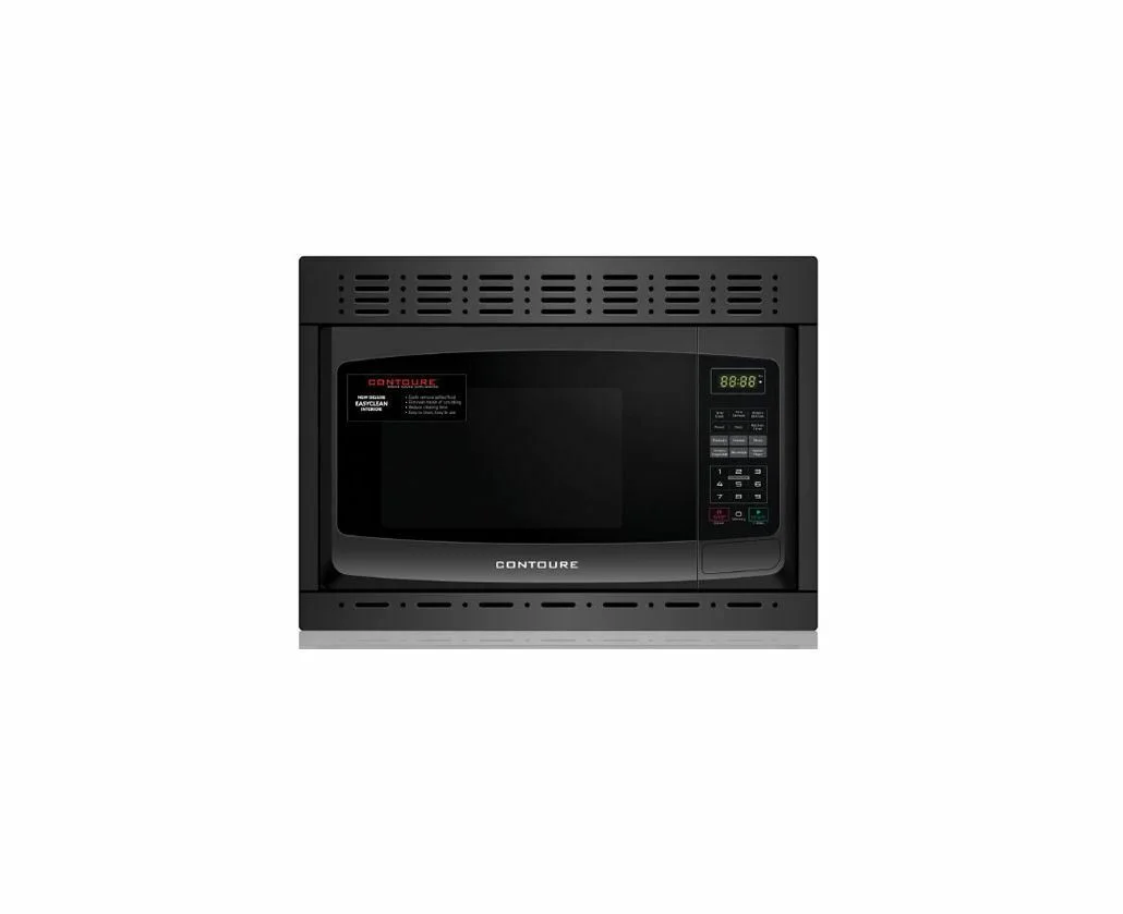 Built-In Microwave Oven - W/Trim Kit - Black - 0.9 Cuft. - Rv-980B